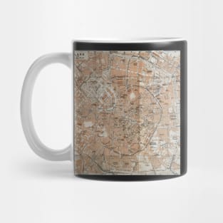 Map of Milan, Italy / Milano, Italia 1800s Mug